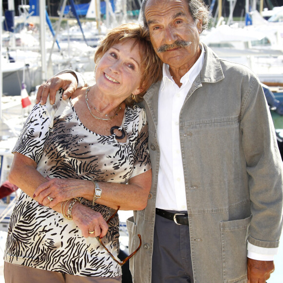 Gérard Hernandez et Marion Game lors du 13e Festival de la fiction TV à La Rochelle, le 10 septembre 2011. Patrick Bernard/ABACAPRESS.COM