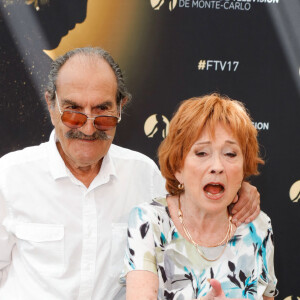 Gérard Hernandez et Marion Game lors du 57e Festival TV de Monte Carlo, à Monaco le 17 juin 2017. JLPPA/ABACAPRESS.COM