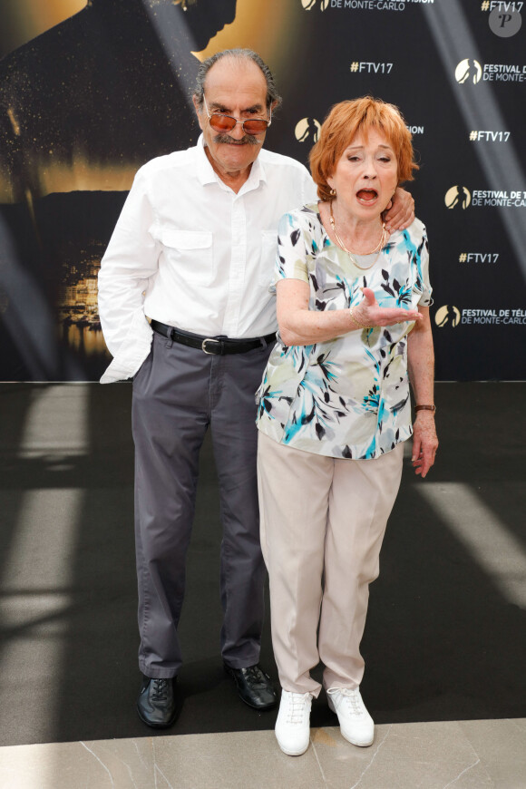 Gérard Hernandez et Marion Game lors du 57e Festival TV de Monte Carlo, à Monaco le 17 juin 2017. JLPPA/ABACAPRESS.COM