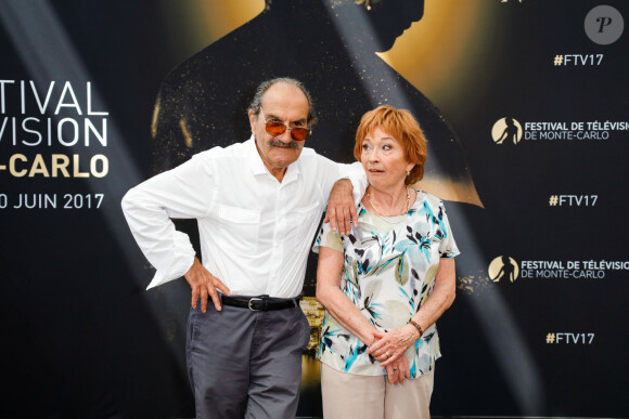 Gérard Hernandez et Marion Game lors du 57e Festival TV de Monte Carlo, à Monaco le 17 juin 2017. JLPPA/ABACAPRESS.COM