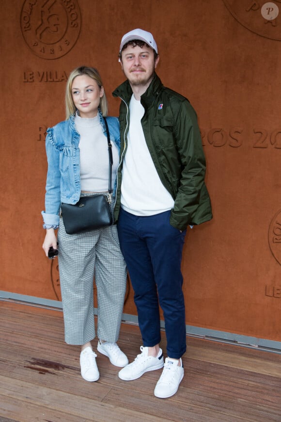 Norman Thavaud et sa petite amie Martha au Village lors des Internationaux de France de tennis à l'arène Roland-Garros le 9 juin 2019. Nasser Berzane/ABACAPRESS.COM