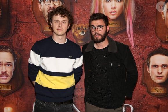 Norman Thavaud et Cyprien lors de la premiere du Manoir au Grand Rex, à Paris, le 9 juin 2017. Jérôme Domine/ABACAPRESS.COM