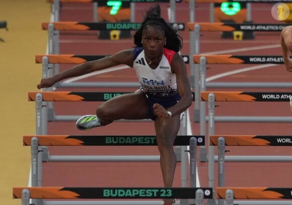 Cyréna Samba-Mayela - Championnats du monde d'athlétisme à Budapest (Hongrie), le 22 août 2023. © Laurent Lairys / Panoramic / Bestimage 