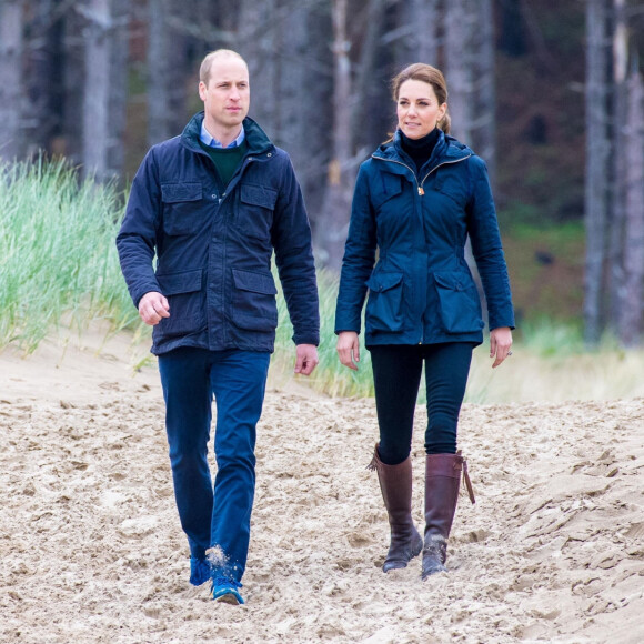 Kate Middleton, princesse de Galles et William, prince de Galles, dans le Norfolk