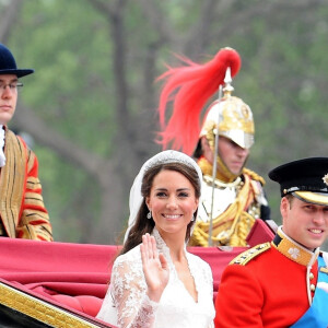 Le prince William, prince de Galles, et Kate Middleton, princesse de Galles lors de leur mariage