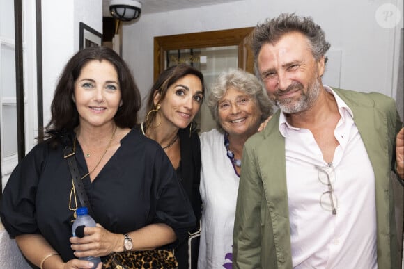 Exclusif - Cristiana Réali, Isabelle Regourd, Jacqueline Franjou, Alexandre Brasseur - Personnalités au spectacle "Simone Veil, Les combats d'une effrontée" lors du 40ème Festival de Ramatuelle. Le 4 août 2024 © Cyril Bruneau / Festival de Ramatuelle / Bestimage 