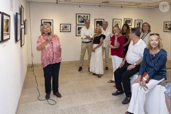 Exclusif - Jacqueline Franjou - Vernissage de l'exposition "Simone Veil, l'immortelle" par Micheline Pelletier-Decaux lors du 40ème Festival de Ramatuelle. Le 4 août 2024 © Cyril Bruneau / Festival de Ramatuelle / Bestimage 