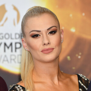 Katrina Patchett (robe Christophe Guillarmé) - Photocall lors de la cérémonie de remise des Nymphes d'Or du 58ème Festival de Télévision de Monte Carlo au Grimaldi Forum à Monaco le 19 juin 2018. © Bruno Bebert/Bestimage