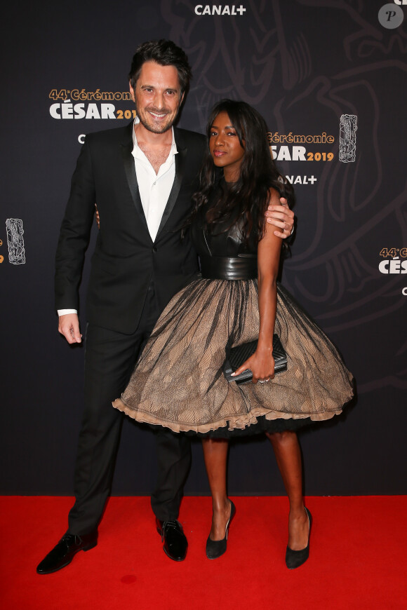 Hapsatou Sy et son compagnon Vincent Cerutti - Photocall de la 44ème cérémonie des César à la salle Pleyel à Paris. Le 22 février 2019 © Borde-Jacovides / Bestimage