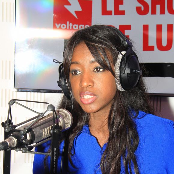 Exclusif - Hapsatou Sy - Enregistrement de l'émission "Le Show de Luxe" sur la Radio Voltage à Paris. Le 21 février 2019 © Philippe Baldini / Bestimage  