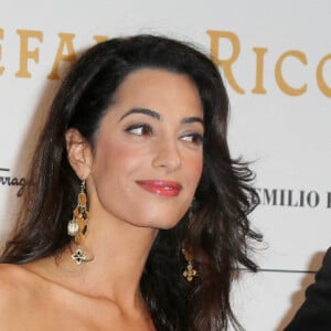 George Clooney et Amal Alamuddin arrivent à la Celebrity Fight Night à Florence, en Italie, le 7 septembre 2014. Photo par Alessia Paradisi/ABACAPRESS.COM