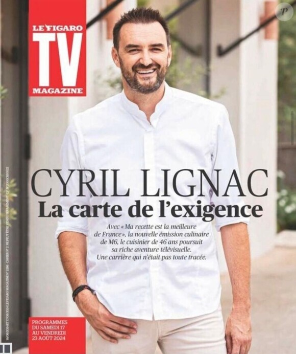 Dans une interview à "TV Magazine", le chef star de M6 n'a pas mâché ses mots concernant le Guide Michelin.
Cyril Lignac en couverture de TV Magazine, en août 2024. Crédit : Instagram/TV Magazine