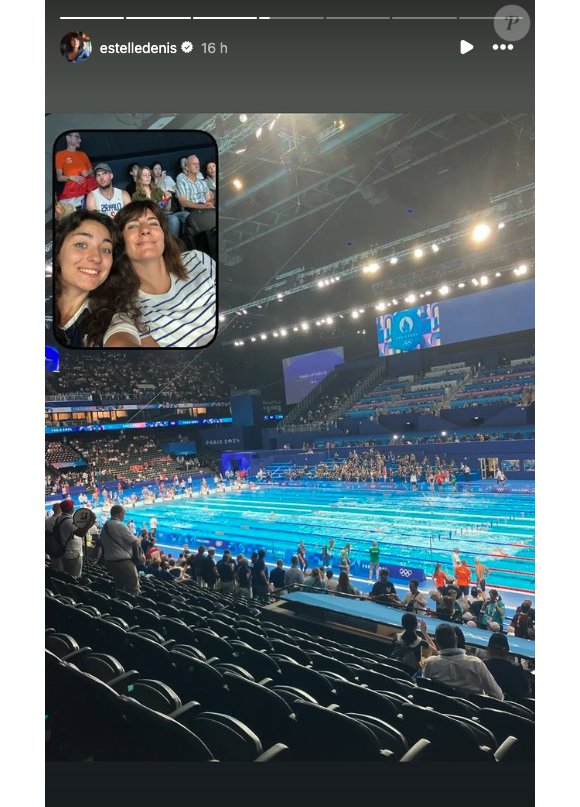 
Estelle Denis et sa fille, Victoire aux JO de Paris, ce dimanche 28 juin 2024.