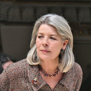 La princesse Caroline de Hanovre - Le prince de Monaco fête son anniversaire (66 ans) en famille sur la Place du Palais princier de Monaco, le 14 mars 2024. © Bruno Bebert/Bestimage 