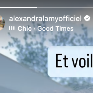 Alexandra Lamy présente sa nouvelle couple sur Instagram.