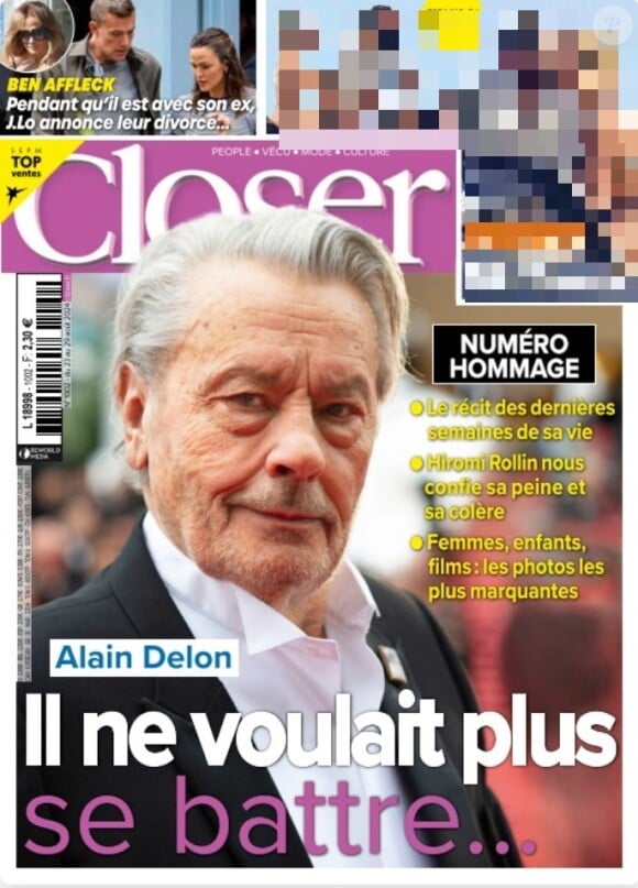 Couverture du magazine Closer.