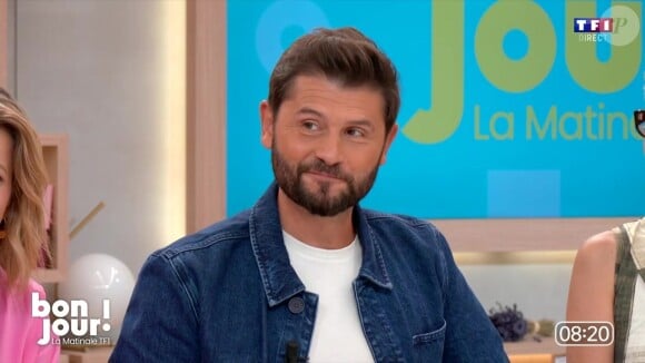 Christophe Beaugrand a pointé des conséquences de la grossesse de Tatiana Silva pour "Bonjour !"
Christophe Beaugrand sur le plateau de "Bonjour !"