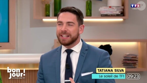 Christophe Beaugrand a émis qu'Ange Noiret soit amené à délaisser "Bonjour !" pour remplacer Tatiana Silva à la météo de TF1
Ange Noiret sur le plateau de "Bonjour !"