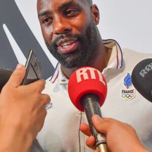 Mais des propos de Teddy Riner tenus il y a quelques jours sur RTL ne passent pas
Teddy Riner fête ses deux médailles d'Or au Club France, Parc de la Villette, lors des Jeux Olympiques Paris 2024 le 4 août 2024. © Alexandre Fay / Pixplanete / Bestimage