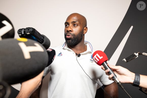 Teddy Riner, Médaille d'or Judo par équipe et +100kg . - Défilé des médaillés français au Club France à la Grande Halle de La Villette lors des Jeux Olympiques Paris 2024 le 4 août 2024. © Jeremy Melloul / Bestimage 