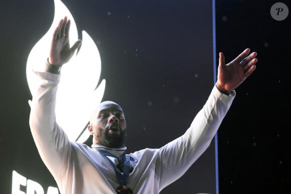 Teddy Riner, Medaille d'or Judo par équipe - Les médaillés français au Club France lors des Jeux Olympiques de Paris 2024 (JO), le 3 aout 2024. © Stéphane Lemouton / Bestimage 