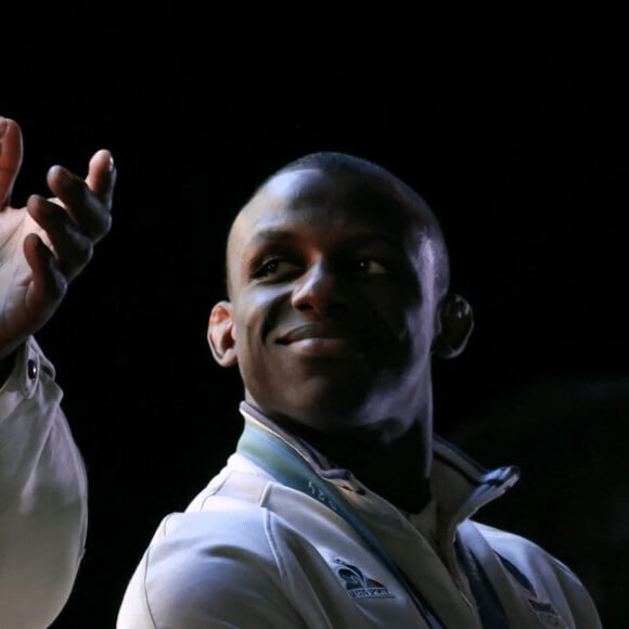 Teddy Riner, Medaille d'or Judo par équipe - Les médaillés français au Club France lors des Jeux Olympiques de Paris 2024 (JO), le 3 aout 2024. © Stéphane Lemouton / Bestimage 