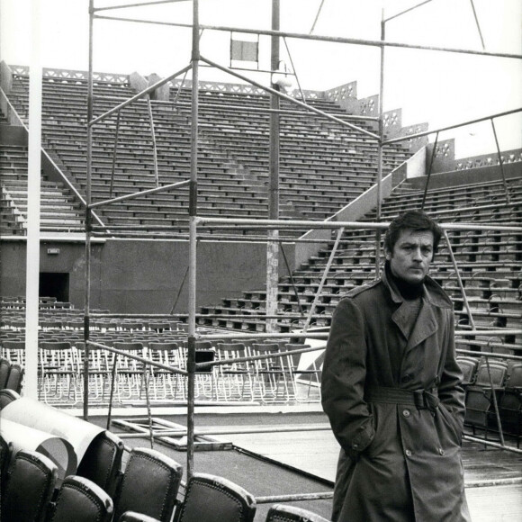 Alain Delon à Roland-Garros, le 28 septembre 1973 -  Photo par Keystone Press Agency/ZUMA Wire/ABACAPRESS.COM