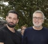 Exclusif - Hugo Manos et son compagnon Laurent Ruquier I - Inauguration de la place Line Renaud a Rueil-Malmaison le 22 Juin 2024. © Jlppa / Bestimage