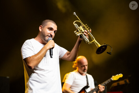 Ibrahim Maalouf se produit au Montreux Jazz Festival, le 14 juillet 2022, à Montreux, en Suisse. Photo par Loona/ABACAPRESS.COM