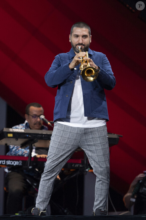 Mais en 2020, le trompettiste a été relaxé dans cette affaire
Ibrahim Maalouf au Global Citizen Live à Paris, France, le 25 septembre 2021. Photo par Aurore Marechal/ABACAPRESS.COM