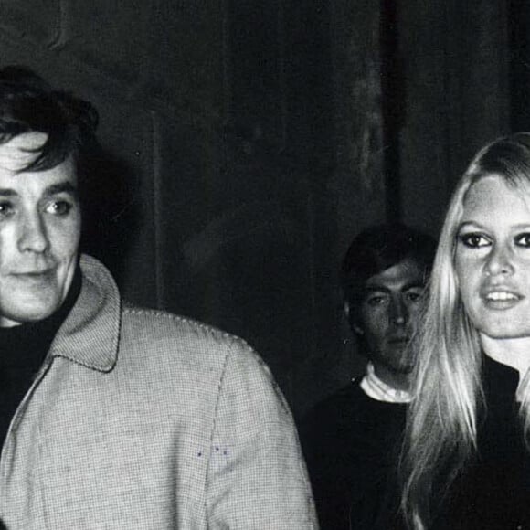 Alain Delon et Brigitte Bardot.