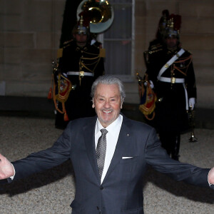 Alain Delon - Dîner d'Etat du président de la République française en l'honneur du président de la République populaire de Chine lors de sa visite d'Etat en France du 24 au 26 mars 2019, au Palais de l'Elysée, à Paris, France, le 25 mars 2019. © Dominique Jacovides/Bestimage 