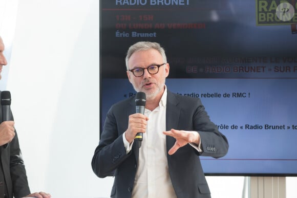 C'est officiel : Eric Brunet débarque sur BFMTV !
Eric Brunet - Conférence de presse de la rentrée de la station de radio RMC à la maison de l'Alsace sur les Champs-Elysées à Paris.