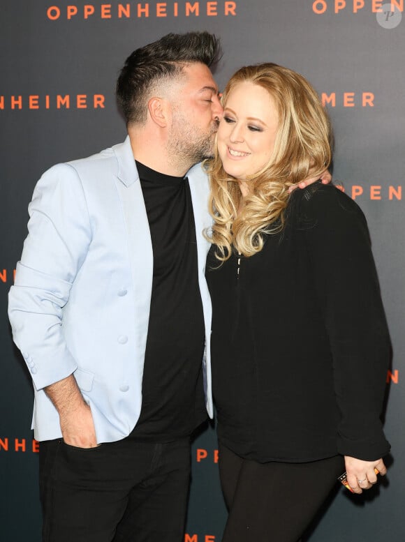 Chris Marques et sa compagne Jaclyn Spencer - Première du film "Oppenheimer" au Grand Rex à Paris le 11 juillet 2023. © Coadic Guirec/Bestimage