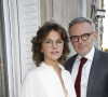 Exclusif - Nathalie Blanc, Eric Brunet - Soirée de lancement de la nouvelle collection de lunettes 2018-2019 de Nathalie Blanc à Paris. © Marc Ausset-Lacroix/Bestimage