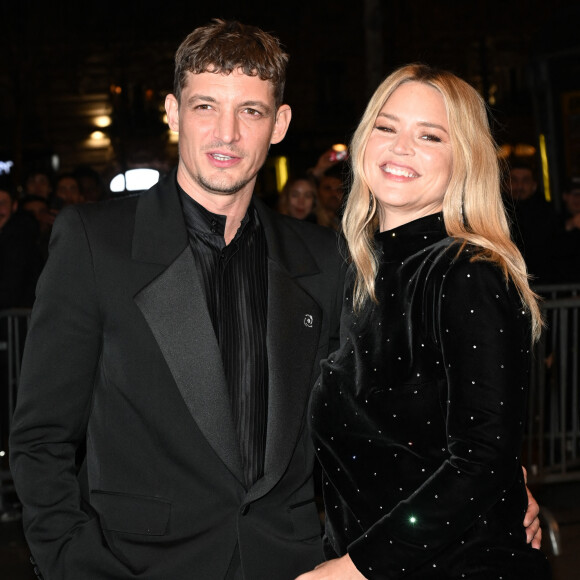 Niels Schneider et sa compagne Virginie Efira - Photocall au Fouquet's après la 48ème cérémonie des César à Paris © Coadic Guirec / Bestimage 