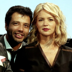 Mabrouk El Mechri et Virginie Efira à la cérémonie d'ouverture du 8ème festival Lumière de Lyon, le 8 octobre 2016. © Dominique Jacovides/Bestimage 