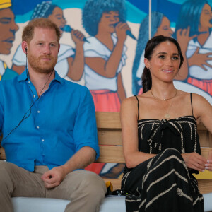 Voilà quatre ans que Meghan Markle et Harry sont installés aux Etats-Unis.
Bogota, COLOMBIE - Le prince Harry, duc de Sussex, Meghan Markle, duchesse de Sussex, et la vice-présidente Francia Marquez lors d'un sommet organisé en collaboration avec The Archewell Foundaiton et Luminate à Bogota, au premier jour de leur visite de quatre jours en Colombie.
Sur la photo : Prince Harry, duc de Sussex, Meghan Markle, duchesse de Sussex.