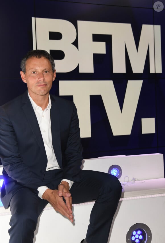 Marc-Olivier Fogiel, PDG de BFM.TV - Conférence de presse de rentrée de BFMTV à Paris. © Guirec Coadic / Bestimage