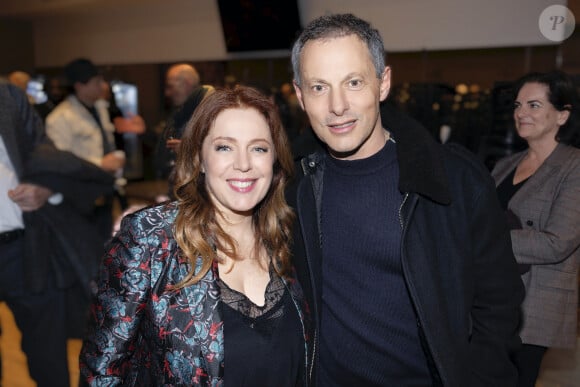 Isabelle Boulay et Marc Olivier Fogiel - Personnalités au concert de Isabelle Boulay au Grand Rex à Paris © Cyril Moreau / Bestimage