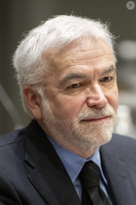 Le journaliste de CNews Pascal Praud devant la commission d'enquête parlementaire sur les modalités d'attribution des autorisations des services nationaux de télévision à l'Assemblée nationale à Paris, le 29 février 2024. Photo par Eliot Blondet / ABACAPRESS.COM