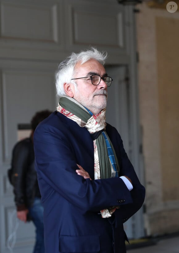 Pascal Praud - Recueillement populaire en hommage au président Jacques Chirac dans la cour des Invalides à Paris le 29 Septembre 2019.