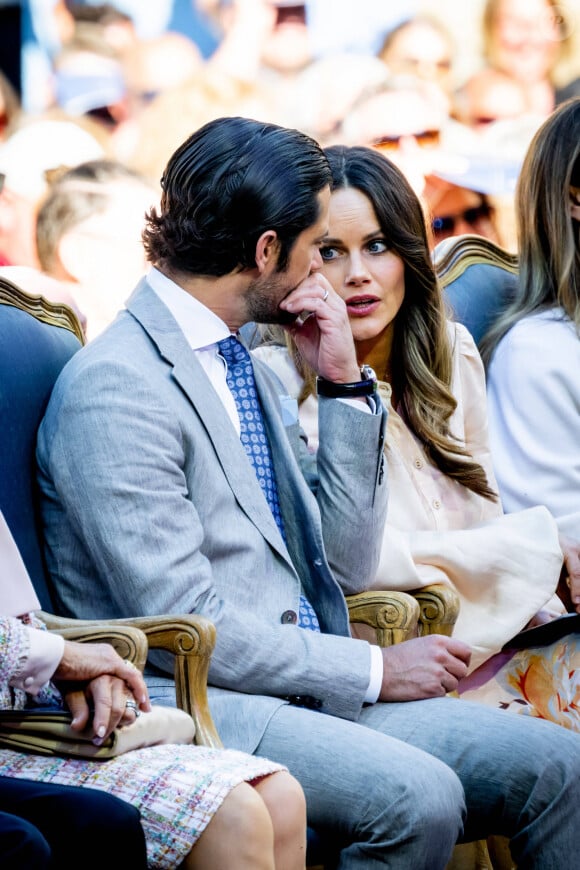 Le prince Carl Philip, la princesse Sofia - La famille royale de Suède lors du concert Victoria's Day sur l'île de Oland, à l'occasion du 47ème anniversaire de la princesse héritière. Le 14 juillet 2024  