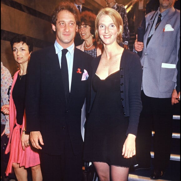 Archives - Vincent Lindon et Sandrine Kiberlain lors du Festival du film de Paris en 1994.