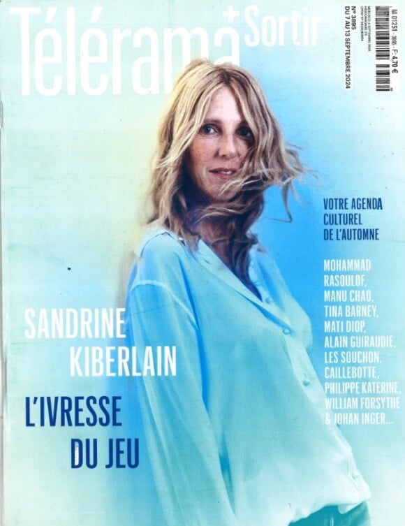 Les nouvelles confidences de Sandrine Kiberlain mises à l'honneur dans le nouveau numéro de "Télérama".