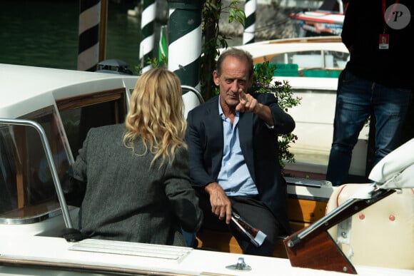 Sandrine Kiberlain, Vincent Lindon à Venise en marge du 78ème festival international du film de Venise, la Mostra le 11 septembre 2021. 