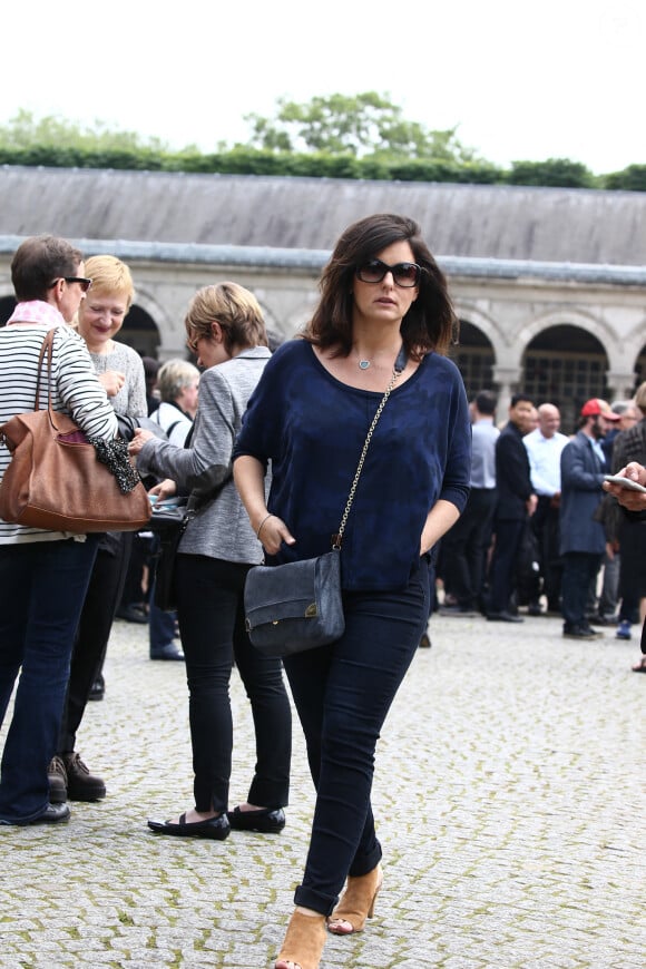 Faustine Bollaert lors des Obsèques d'Emmanuel Maubert au cimetière du Père-Lachaise à Paris le 8 juin 2016. Photo by ABACAPRESS.COM