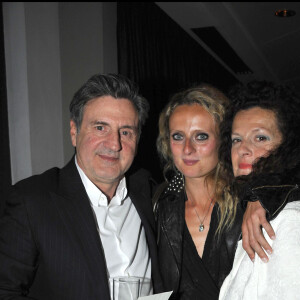 Daniel Auteuil, sa fille Aurore et sa mère Anne Jousset à l'avant-première du film "La fille du puisatier" au restaurant Flora Danica.