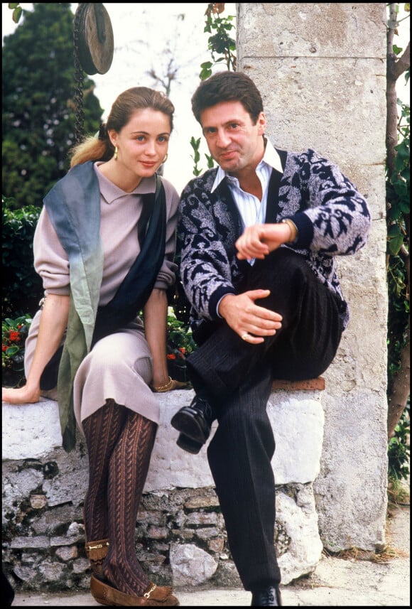 Emmanuelle Béart et Daniel Auteuil en 1986.