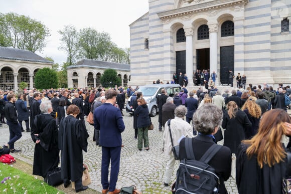 Sorties des obsèques de Henri Leclerc en la salle de la Coupole du crématorium du Père-Lachaise à Paris, France, le 9 septembre 2024. © Dominique Jacovides/Bestimage